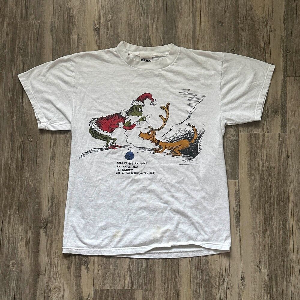 Vintage 1997 How The Grinch Stole Christmas Promo T-Shirt Size Large